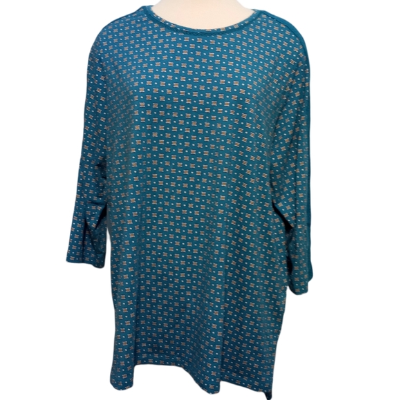 Lands End Lace Long Sleeve Blouse Size 1X EUC - Picture 1 of 11